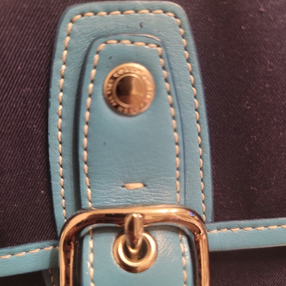 👜💙 Coach Navy & Light Blue Tote Bag - Picture 5 of 11